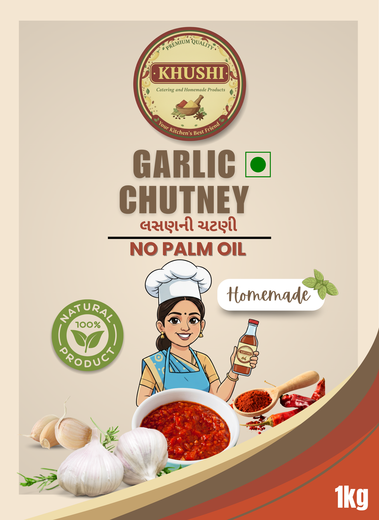 Homemade Garlic chutney